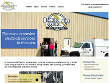 Tablet Screenshot of harrisonvilleelectric.com